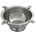 Stinky Ashtray Bowl with Polished Stainless Steel Design